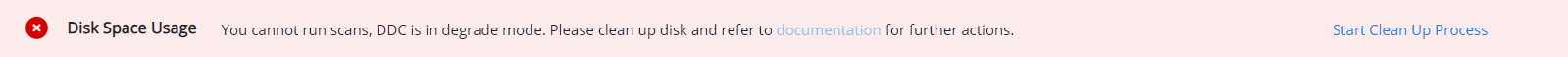 Degraded Banner Degraded banner