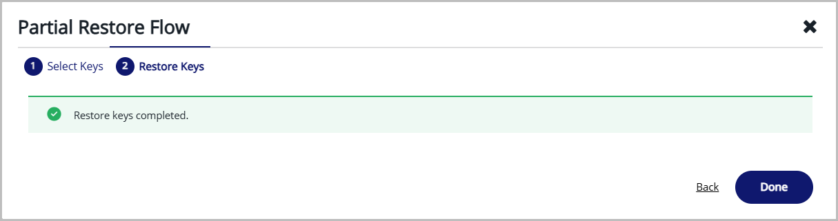 partial restore