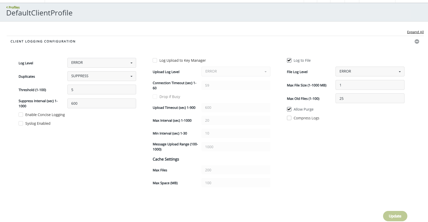 Profiles List