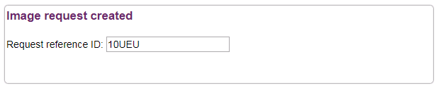 Image request confirmation