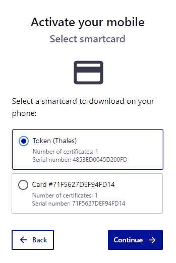 Select Card
