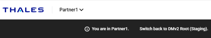 Switch back to previous organization