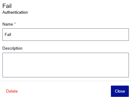 Fail authentication