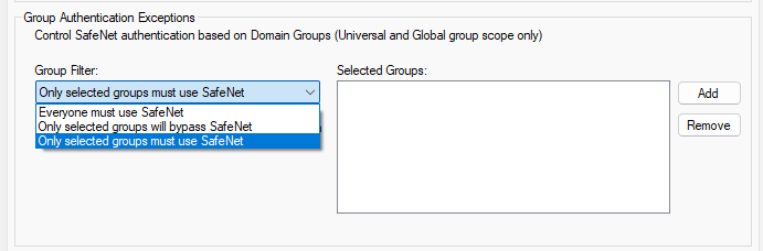 Group Authentication Exceptions Group Authentication Exceptions Group