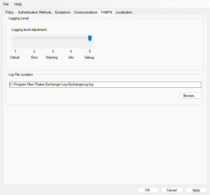 Logging Tab Logging Tab