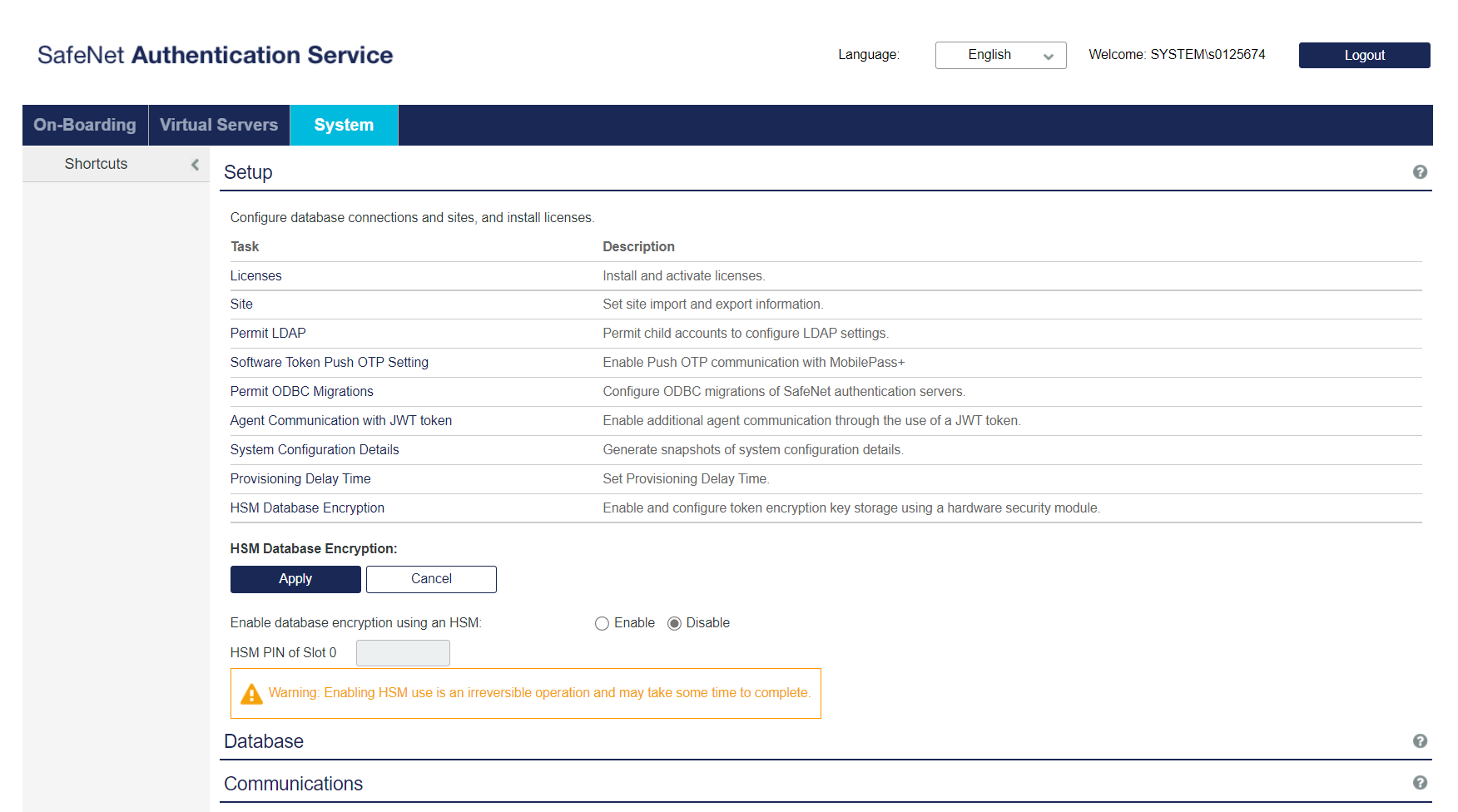 HSM Database Encryption Option HSM Database Encryption Option