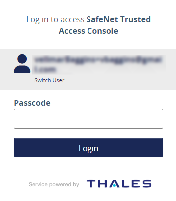 Passcode field alt text