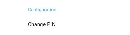 Change PIN option Change PIN option