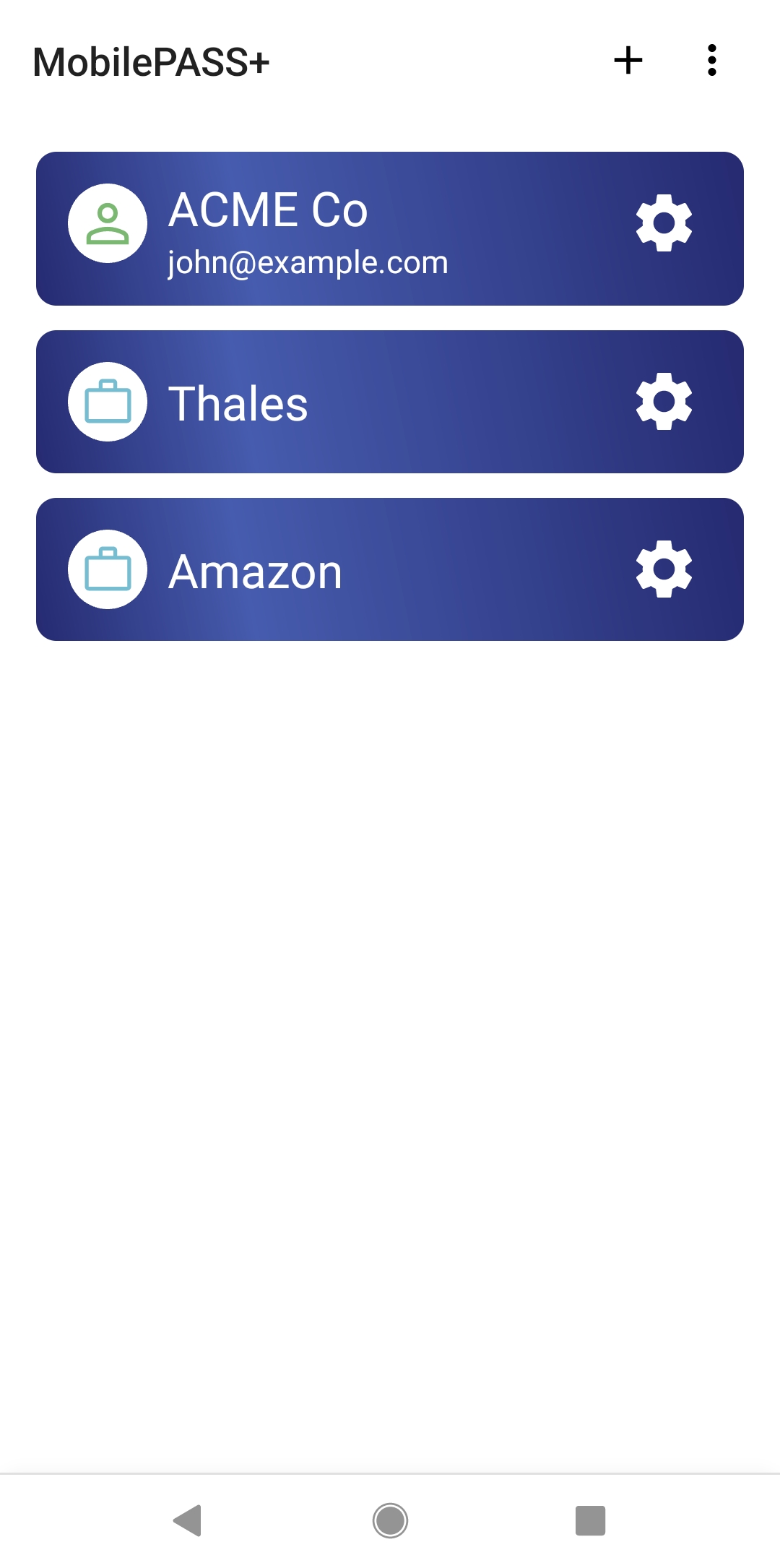 Collapsed authenticators Collapsed authenticators