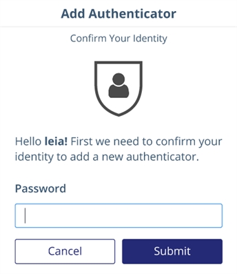 Confirmation password Confirmation password