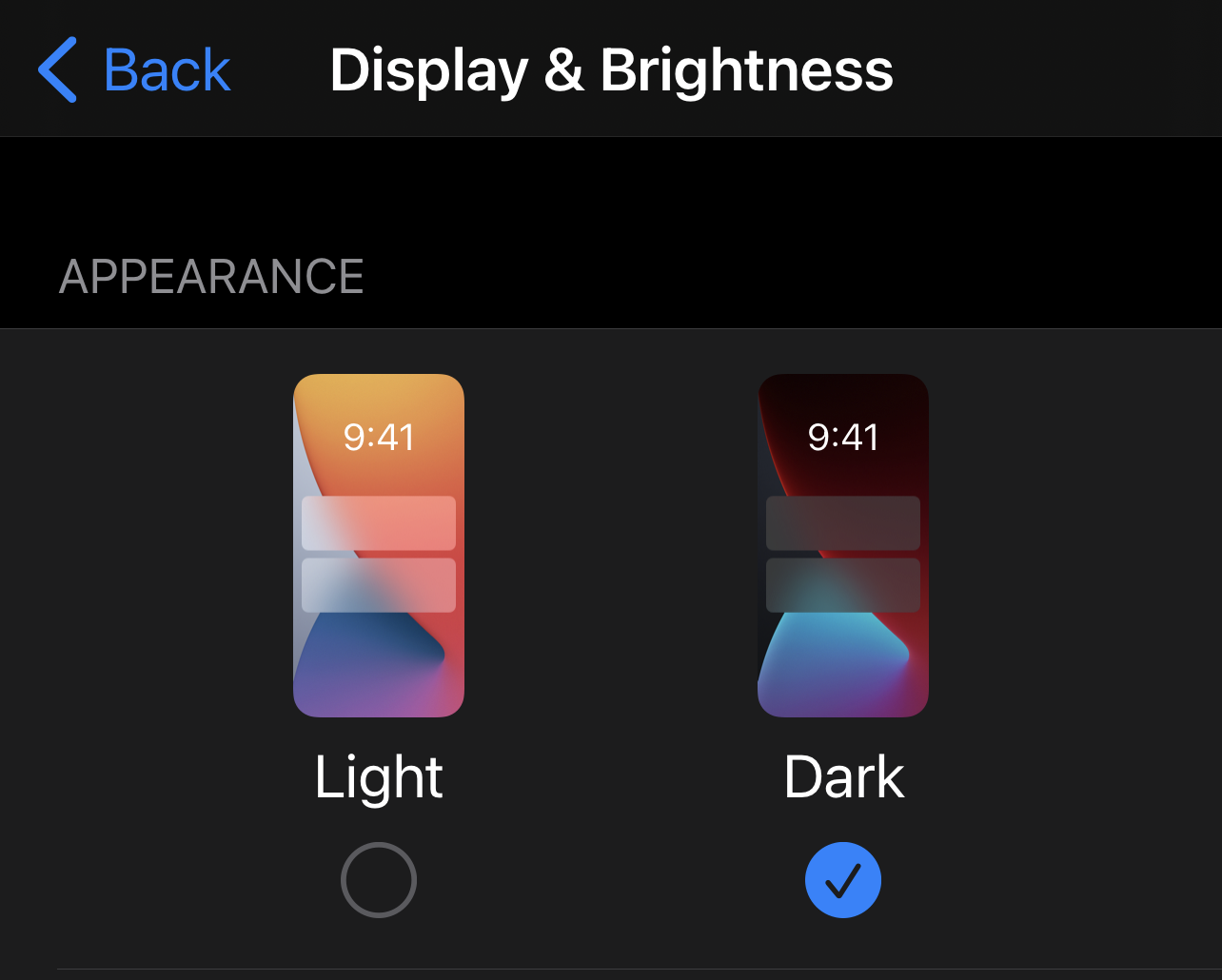 Dark theme