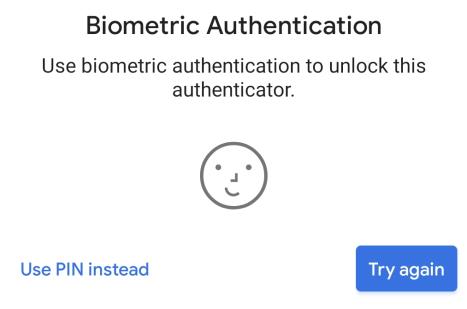 Biometric sensor prompt Biometric sensor prompt
