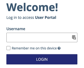 User portal user name User portal user name