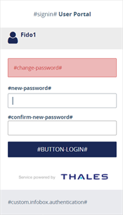 new password