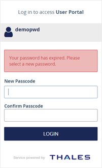new password