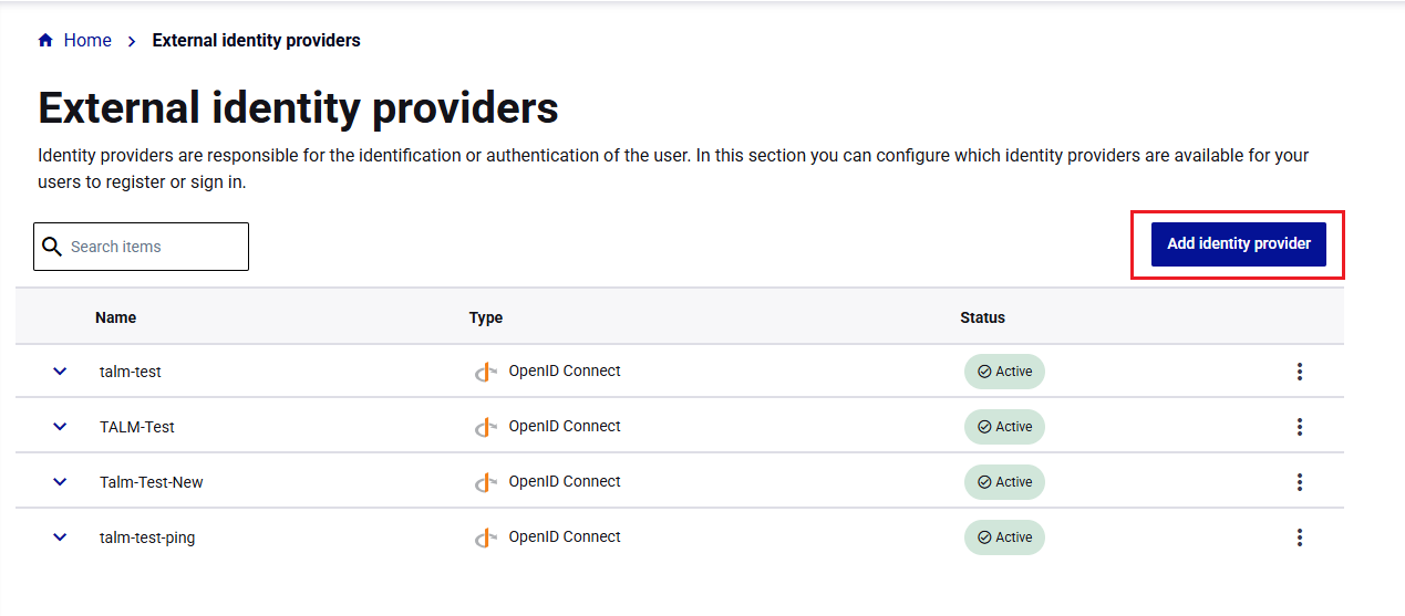 External IDP and Identity Broker setup