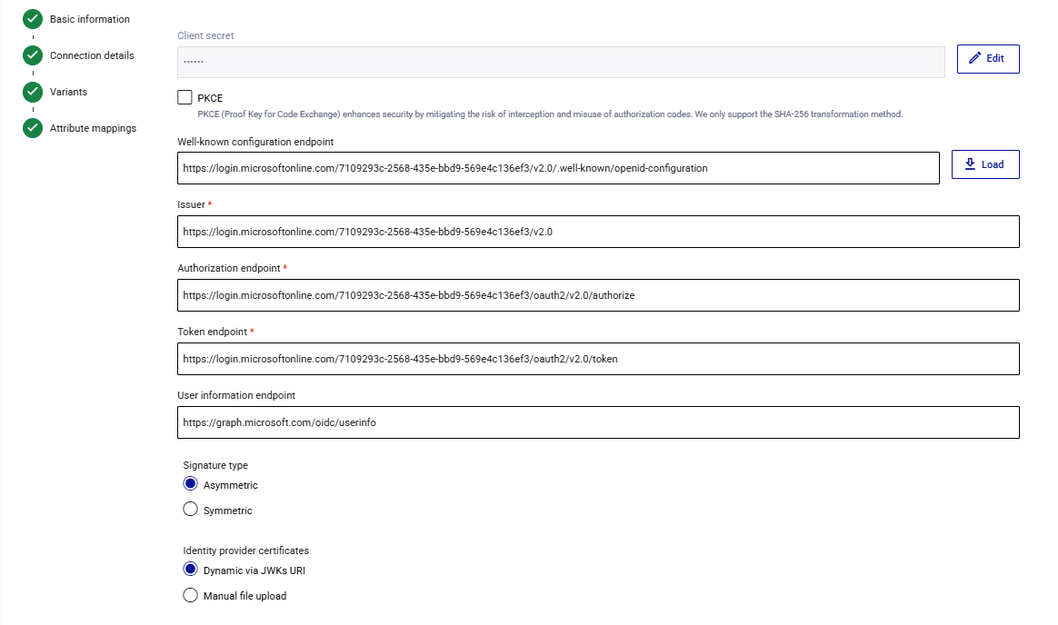 External IDP and Identity Broker setup