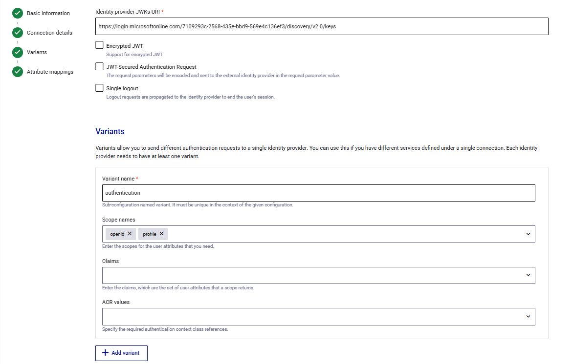 External IDP and Identity Broker setup