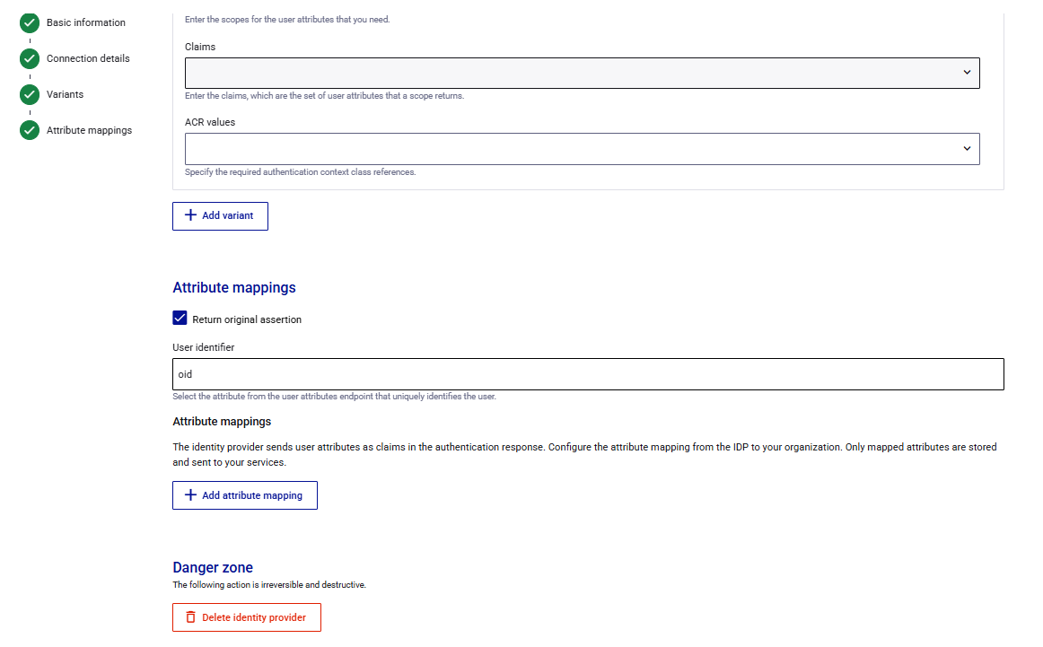 External IDP and Identity Broker setup