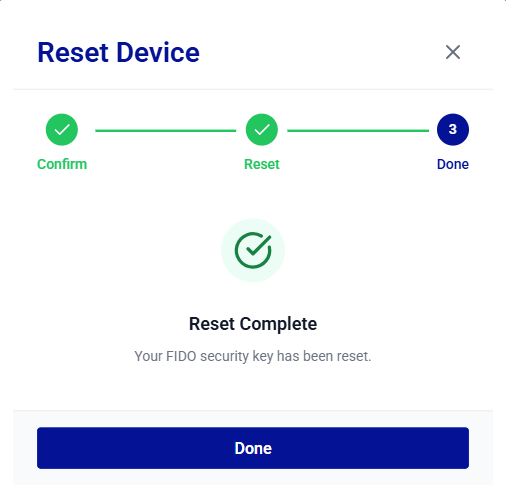 click to zoom Self-service FIDO device operations