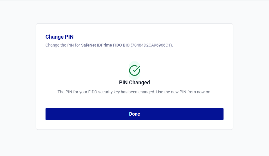 click to zoom Self-service FIDO device operations