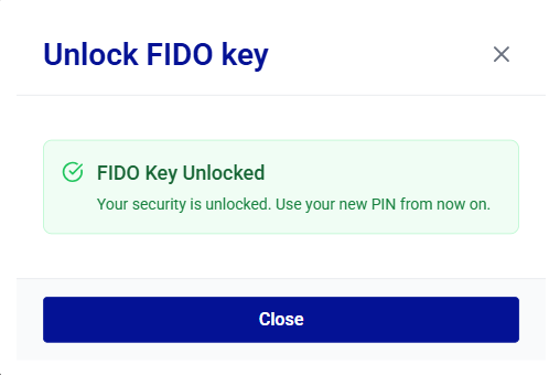 click to zoom Self-service FIDO device operations