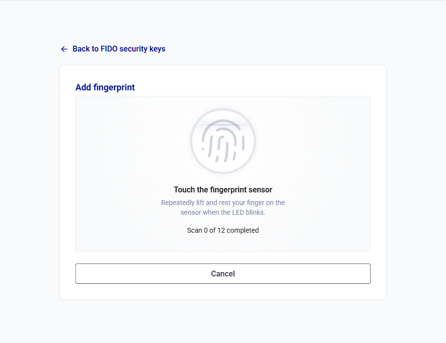 click to zoom Self-service FIDO device operations