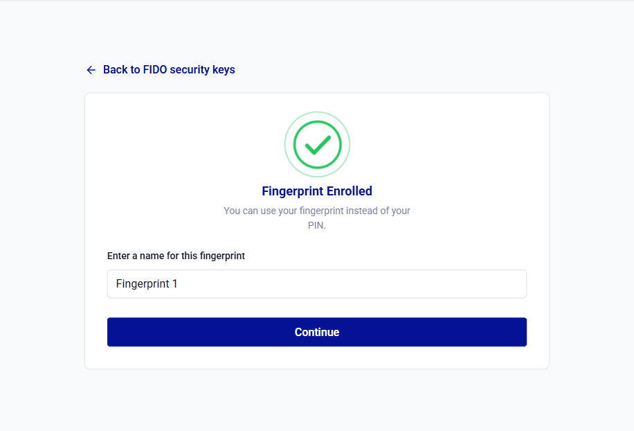 click to zoom Self-service FIDO device operations